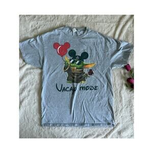 Disney Vaca Mode Yoda T-shirt Fruit of the Loom Large